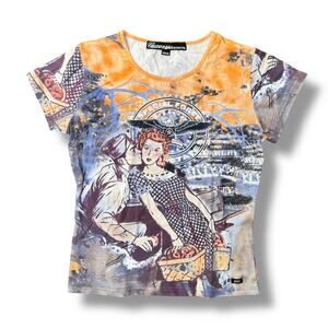 Miss Sixty Vintage AOP Top